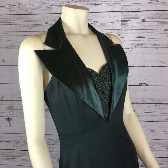 Black Halter Maxi Dress - Picture 2 of 13